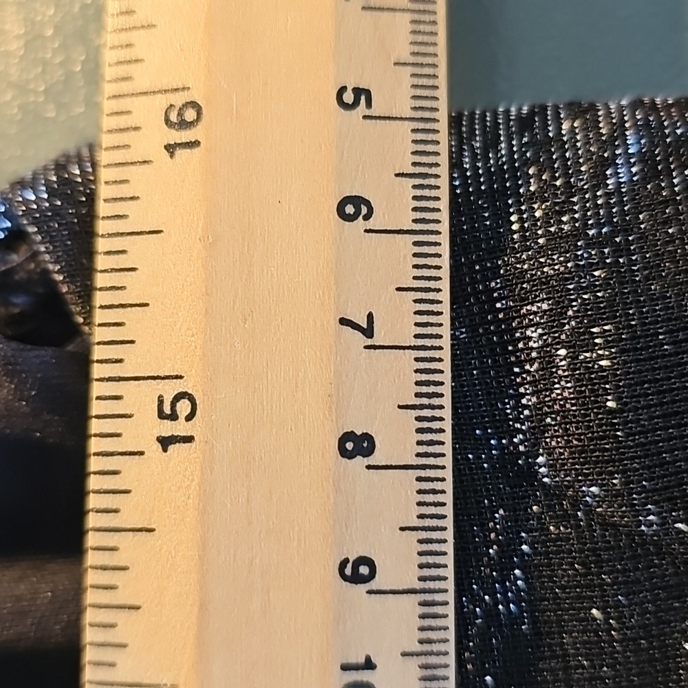 Elegant Black Halter Vintage Dress. Metalic. No Size or Makers Tag. Maybe Large. - Picture 8 of 13